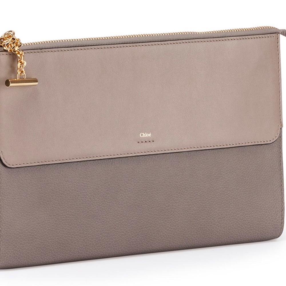CHLOE Joe Flat Grained Clutch